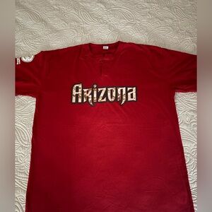 Arizona Diamondbacks Red Button TShirt (DBacks Give Back)